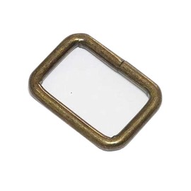 1"Metal Rectangle Buckle Ring Webbing Belts Buckle for Bag Belt Loop Purse Making 20PCS (Antique Brass), Antique Brass, 1英寸