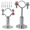 Stainless Steel Wall Bracket, Ceiling Bracket, Pipe Supports, 2 Pieces,