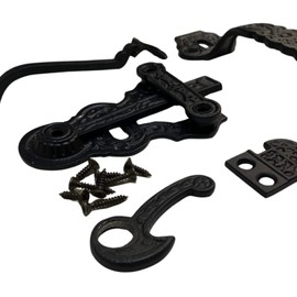 Vintage Victorian Thumb Latch Set in Cast Iron