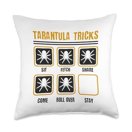 Spider Lover Arachnid Cobweb Terrarium Tarantula Throw Pillow