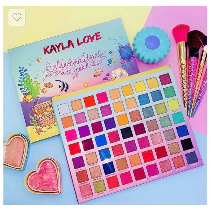 kayla love Paleta De 63 Sombras Brillantes Kayla Love, Mermaid