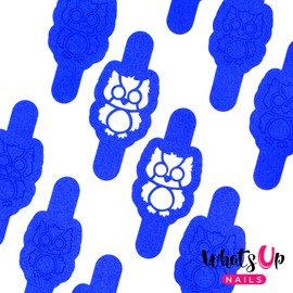 Whats Up Nails - Owl Vinyl Stencils for Nail Art Design (1 Sheet, 20 Stencils)