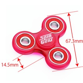 SpinGear Back Again Hand Spinner Tri FS01 (Clear Pink) Stackable