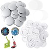 100 Sets 2.25 Inch Button Making Supplies, Complete 58mm Pin