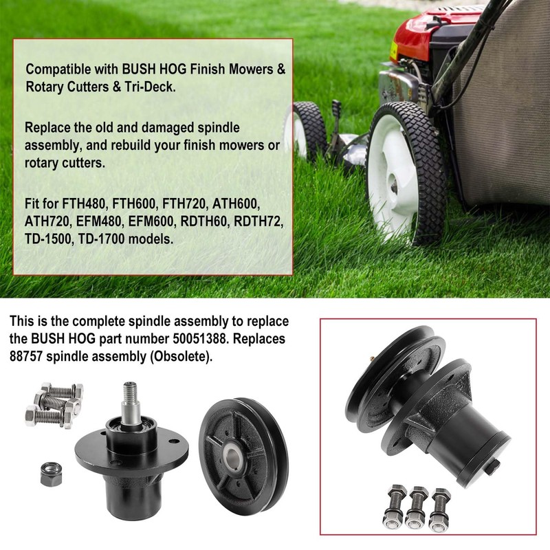Complete Spindle Assembly 50051388 Assemble Replacement Parts Kit & Pull