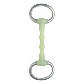 Happy Mouth Ripple Eggbutt Snaffle Dee Horse Bit (5 Inchs)