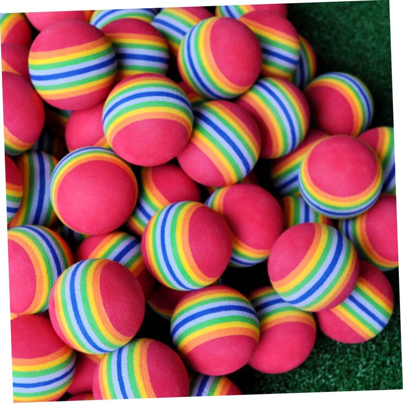 NOLITOY Attractive 63mm Rainbow Balls 8 Pack Eva Training Balls
