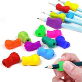 10 Piezas Agarres para Lápices, Corrector de Escritura para Niños, Posicionador de Lapiz, Pencil Grip, Agarre de Lápiz de Silicona, Ergonómico Soporte de Lápiz para Niños para Corregir la Postura