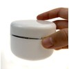6PCS White Plastic Creams Jar with Inner Liners and Lid