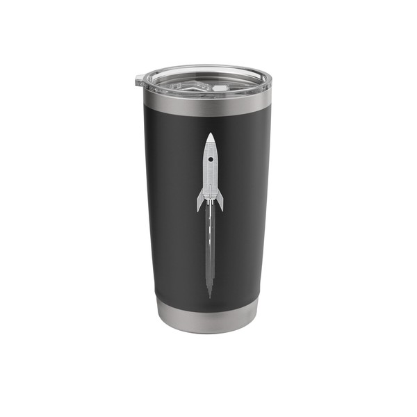 Abstract Rocket Space Exploration Art Stainless Steel Insulated Tumbler