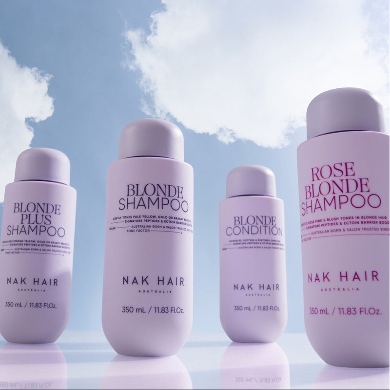 NAK Hair Blonde Shampoo and Conditioner Duo Bundle