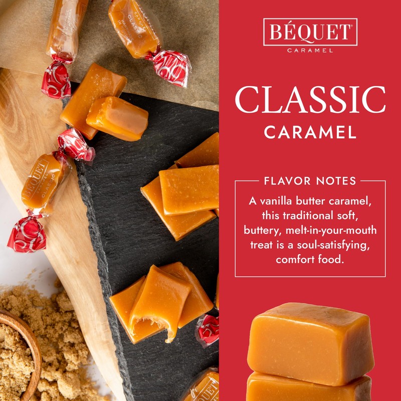 Béquet Caramel - Classic - Caramel Candy Individually Wrapped -