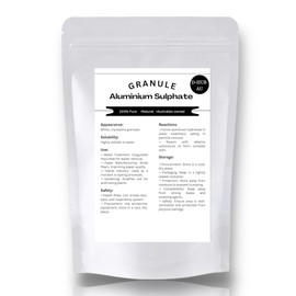 (450g) Aluminium Sulphate granular Powder | 100% Pure Aluminium Sulphate Powder | Aluminium Sulphate for Plants | Aluminium Sulfate Granulated.