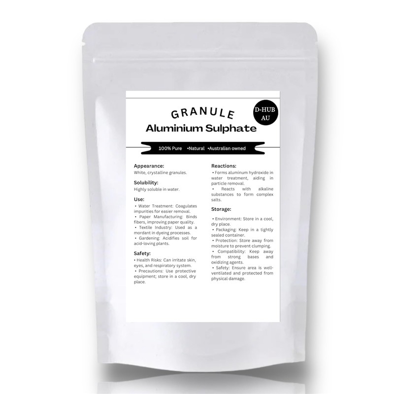 (450g) Aluminium Sulphate granular Powder | 100% Pure Aluminium Sulphate
