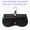 YouYuer 2 pieces glasses case, sunglasses, portable glasses case, leather,