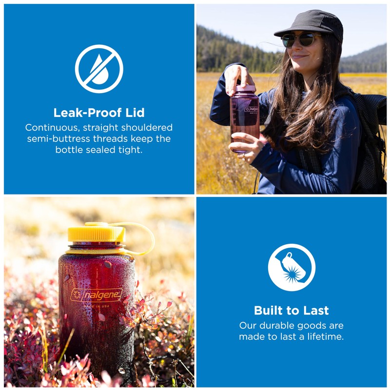 Nalgene Sustain Tritan BPA-Free Water Bottle Made with Material Derived