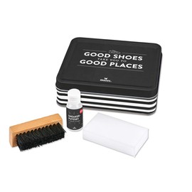 moses. Little Helper Sneaker Cleaning Set | Cleaning Kit for Trainers | With Shoe Brush and Magic Sponge, Black, Plain