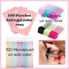 50 Pares Parches De Hidrogel 50cepillo Glitter 100microbrush