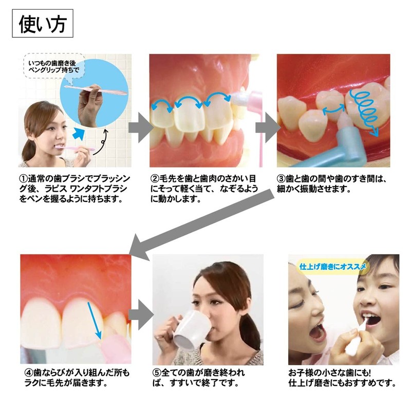 L A P I S: Lapis Dental Compact Tuft Brush,