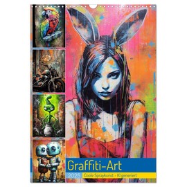 Graffiti Art (Wandkalender 2025 DIN A3 hoch), CALVENDO Monatskalender