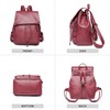 Everfunny Women Backpack Waterproof Anti-theft Lightweight PU Fashion Leather Shoulder