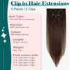 Rich Choices 5Pcs Hair Extensions Clip in Real Human Hair