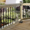 Nuvo Iron RDPS26 3/4" Round Baluster-26 L. w/Plastic End Caps-10