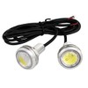 [Pack of 2] Waterproof Large LED Spotlight, White, 0.5 V,