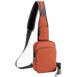 Keanoo Crossbody Bag with Locking Zippers Anti-theft Crossbody Bags for Women Men RFID Blocking Sling Fanny Pack for Travel