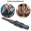 Self Locking Bit Extension Rod, Metal Material Impact Tough Quick