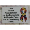 Autism Awarness I. D. Card Fits In Any Standard Size