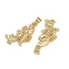 Clotiry 10Pcs Brass Crab Lobster Pendants with Pinch Bail Delicate