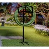 Fire Beauty Garden Hose Holder with Storage Basket,Heavy-Duty,80+lb Capacity,Rust-Proof Stainless