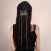 Wiwpar-Clips de mariposa Mariposa Cadena de borla larga Pinza de