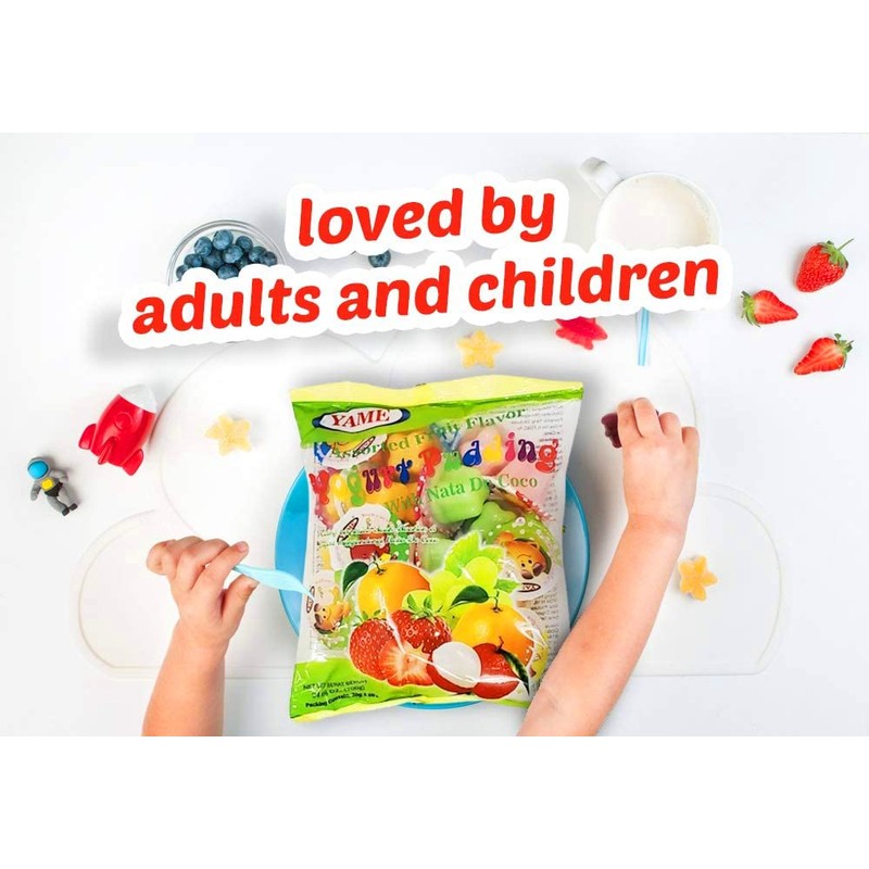 Yame Halal Assorted Pudding Cups with Nata De Coco Bag