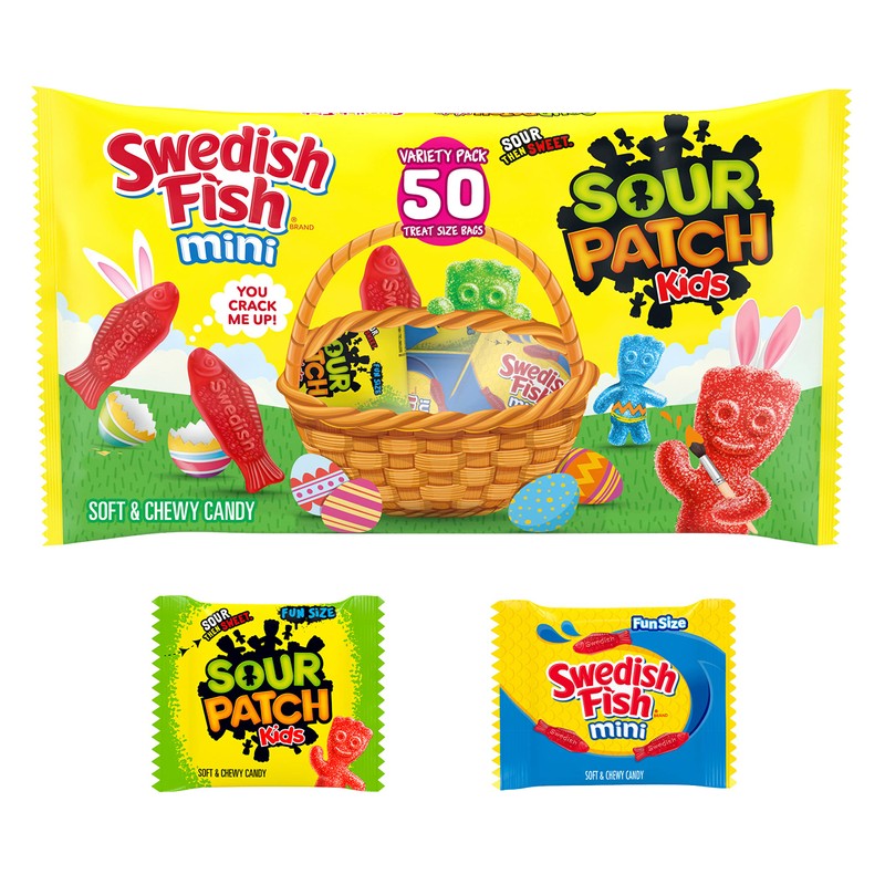 SOUR PATCH KIDS and SWEDISH FISH Mini Soft & Chewy