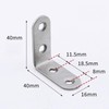 Meiyea 10PCS L Bracket, Corner Bracket with Screws, Right Angle,