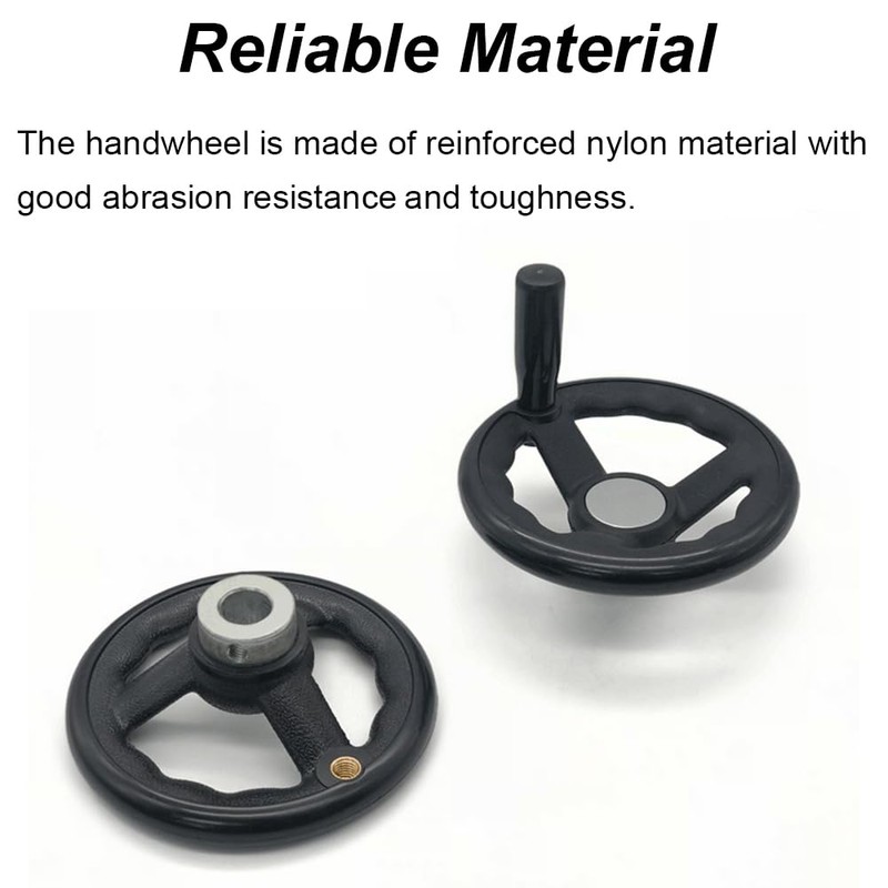 Hand Wheel, 3 Spoke Hand Wheel Nylon Machine Hand Wheel
