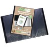 eco-eco A5 Size 50% Recycled 10 Pocket Black Presentation Display