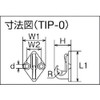 TRUSCO(トラスコ) ウォールフック ステンレス製 #0 1個入 TIP-0