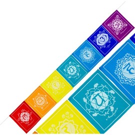 The New Age Source Tibetan Prayer Flags Chakra Each