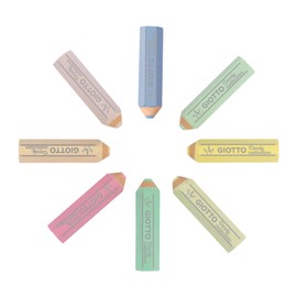 GIOTTO Candy Collection Erasers Pack of 8 Pastel Colours