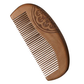 Gatuida Chinese Style Wooden Fine Tooth Comb for Women Delicate Design Detangling Styling Comfortable Practical Suitable for All Hair Types Durable Wood Material