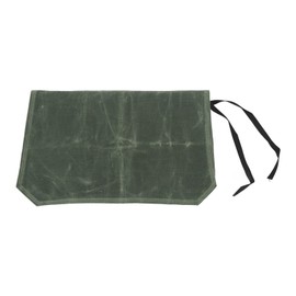 Camping Utensil Bag Canvas Cookware Knife Storage Bag Portable Tools Travel Bag for Outdoor BBQ OD Green