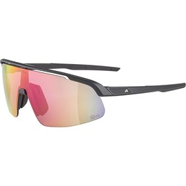 ALPINA Turbo Pro Elegant Sports Performance Glasses with Integrated Ventilation Matte Black Metallic