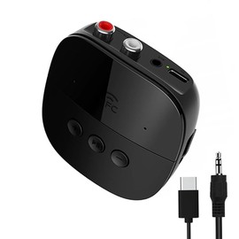 eppfun Bluetooth 5.2 Receiver,Bluetooth Audio Adapter with NFC, USB, TF Card Slot, 3.5mm AUX/RCA for Home Music Streaming Stereo System x2PCS