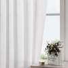 Solid White Curtains 96 Inches Long 2 Panels Back Tab