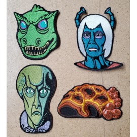 NEW Star Trek Deluxe Aliens Patch Assortment- U Pick  Your Choice of 4 - 4" Andorian Head