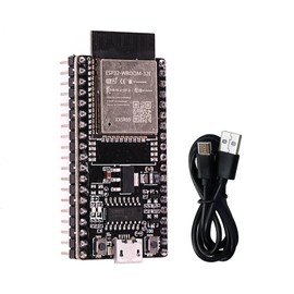 ESP-WROOM-32 Development Board 2.4GHz Dual-Mode WiFi + Bluetooth Dual Cores Microcontroller Processor Integrated with Antenna RF AMP Filter AP STA (1Pcs ESP32-DevKitC-32E +Cable)