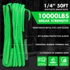 STEGODON Synthetic Winch Rope, 1/4'' x 50ft 10,000LBS Synthetic Winch